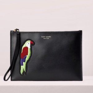 🆕 NWT 🦜Kate Spade Beaded Flock Party Wristlet